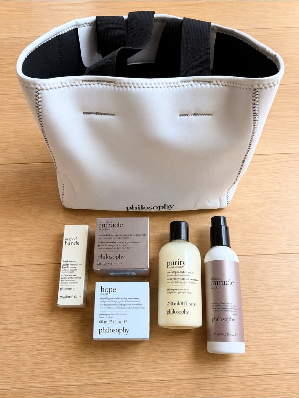NEW Philosophy Skincare 5-Piece Bundle + Tote | $242 Retail Value - Picture 2 of 2